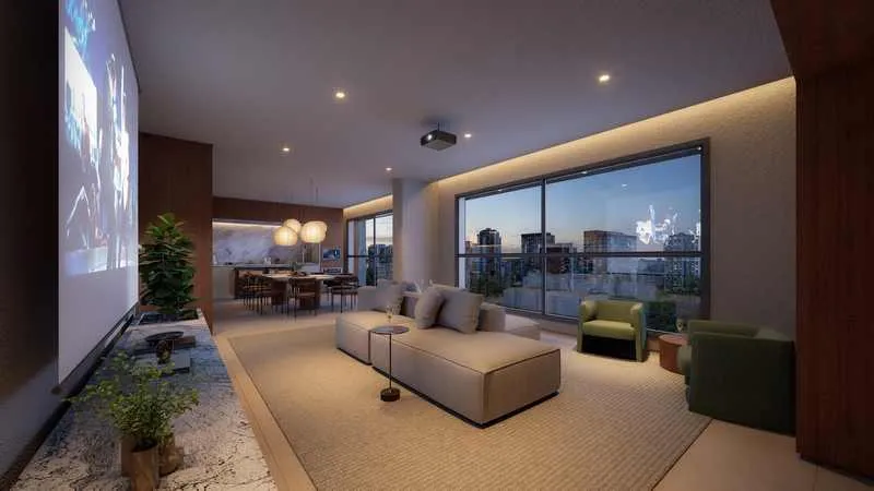 Viva no 34º Andar do Ambiente Terral: 77,54m² com Vista para o Nascente!