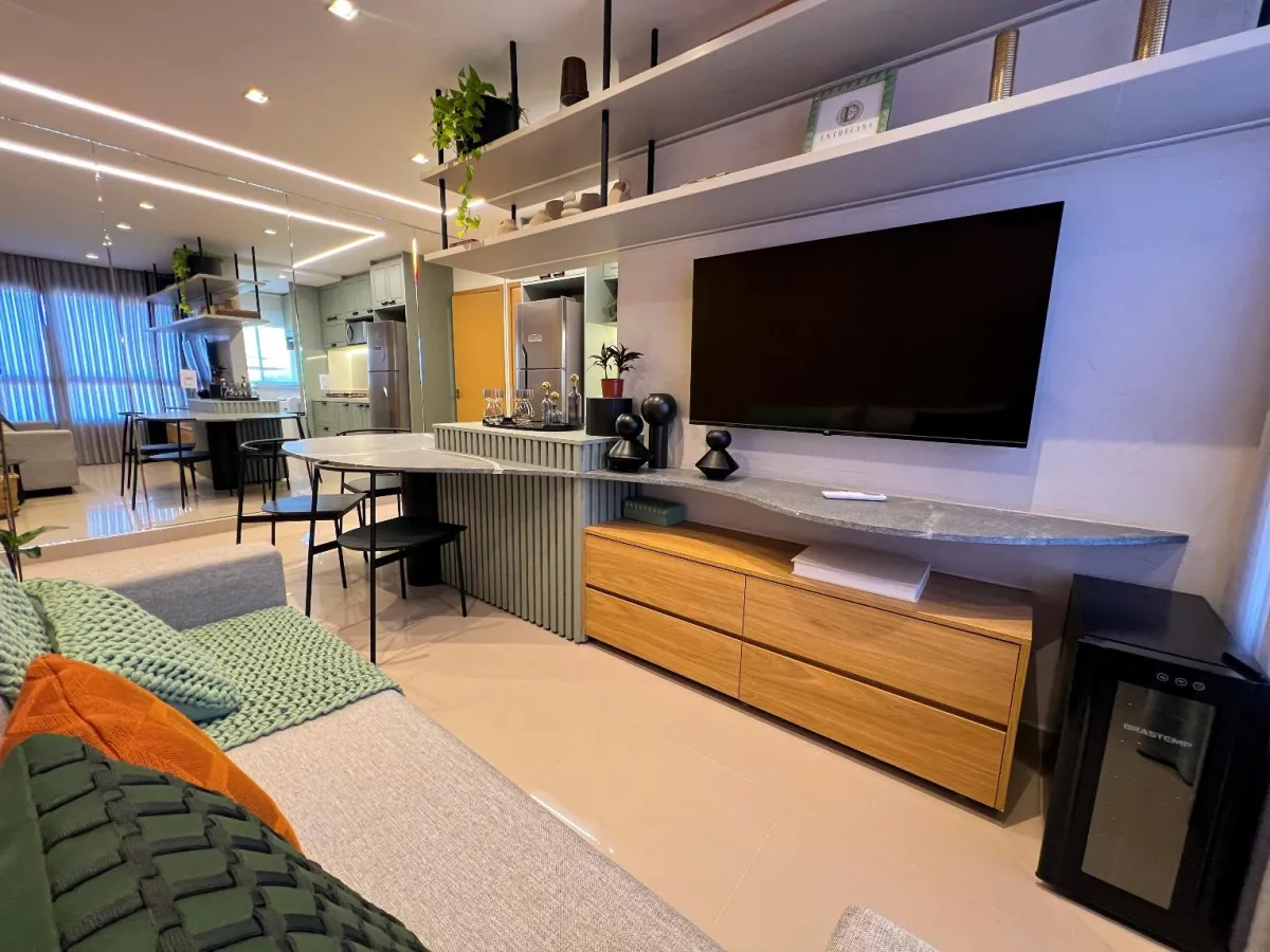 Conforto e Vista Livre no 7º Andar: 64,79m² no Near Easy Style!