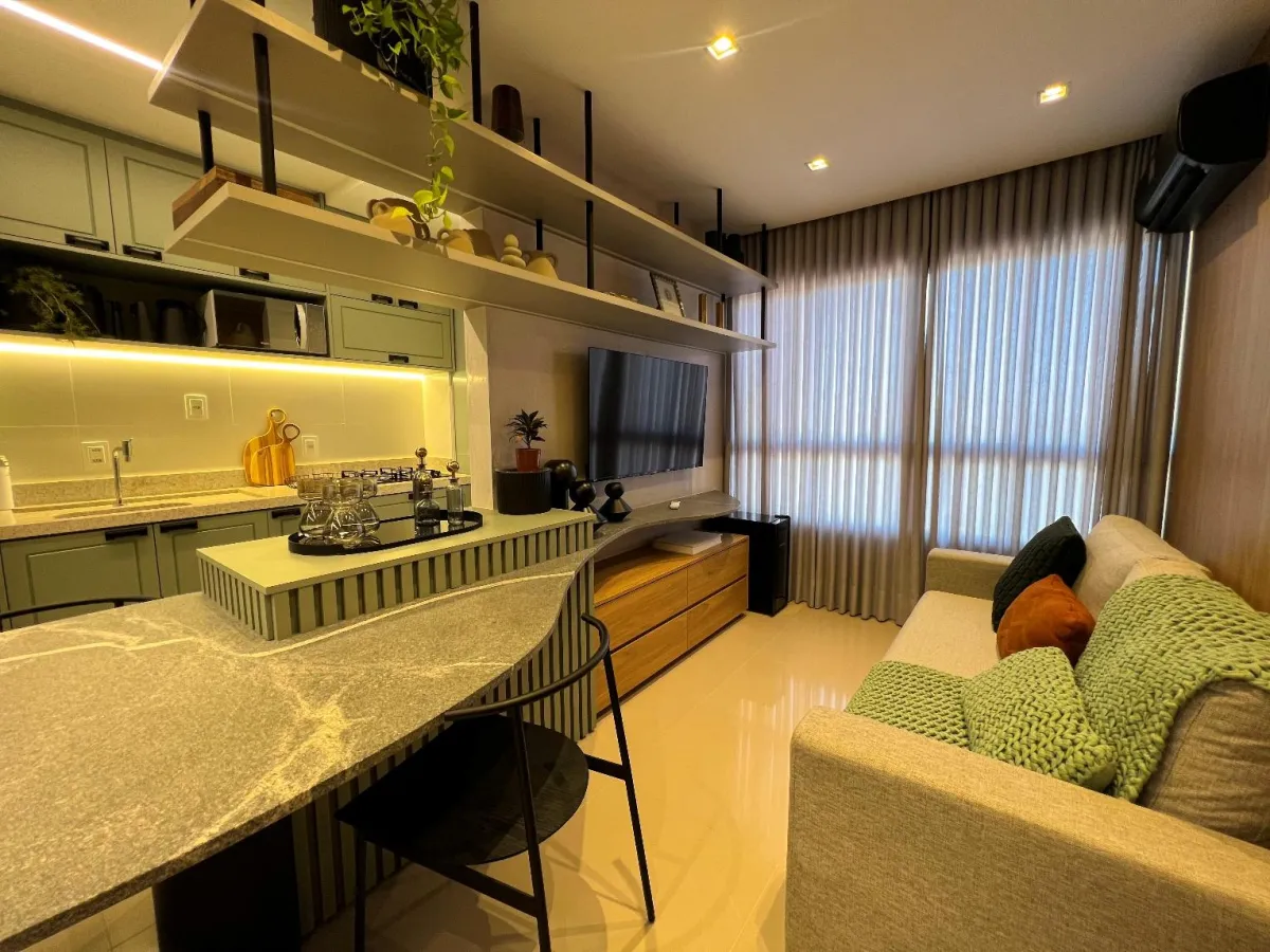 Miniatura Sofisticação e Vista Panorâmica: Apartamento Poente de 3 Quartos no Near Easy
Style!