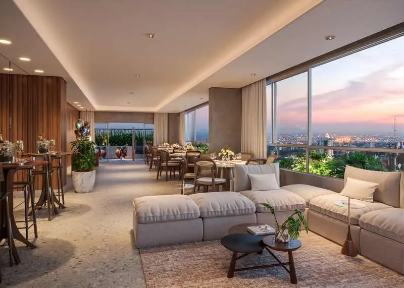 Espaço e Vista Nascente no 25º Andar: Seu Novo Lar de 123m²!