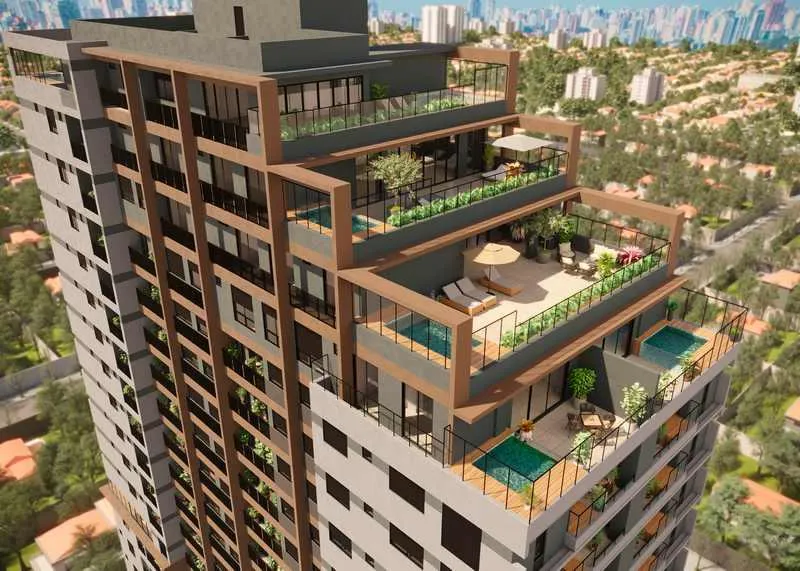 Miniatura Vista Nascente no Opus Gyro O2: Unidade de 70,17 m² e 2 Quartos!