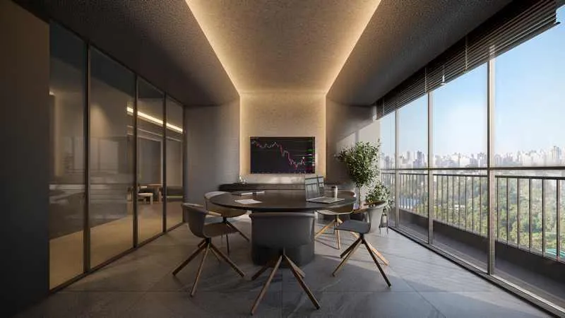 Vista Nascente em Andar Alto: Sala de 50,06 m² no Ybiti Offices!