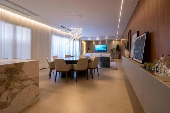 Exclusividade e Luxo no Terraço Bougainville: Unidade Decorada de 206,00 m² no Setor

Marista