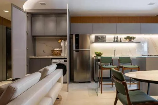 Design e Funcionalidade no Hub: Unidade 305 de 75 m² no Bueno!