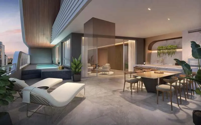 Andar Alto no City 23: Sua Mansão Suspensa de 543,74 m² by Pininfarina