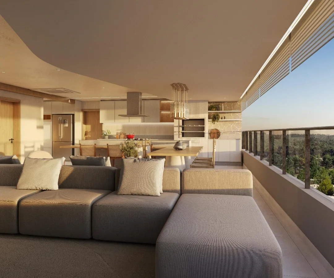 Charme e Vista Poente: Apartamento de 143m² com 3 Suítes no El Retiro