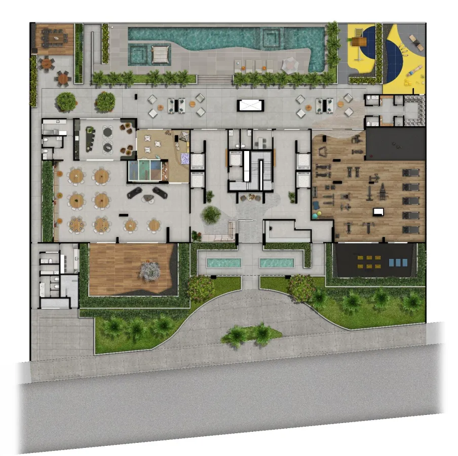 Miniatura Exclusividade e Vista Poente no 18º Andar: 143m² no Parque El Retiro