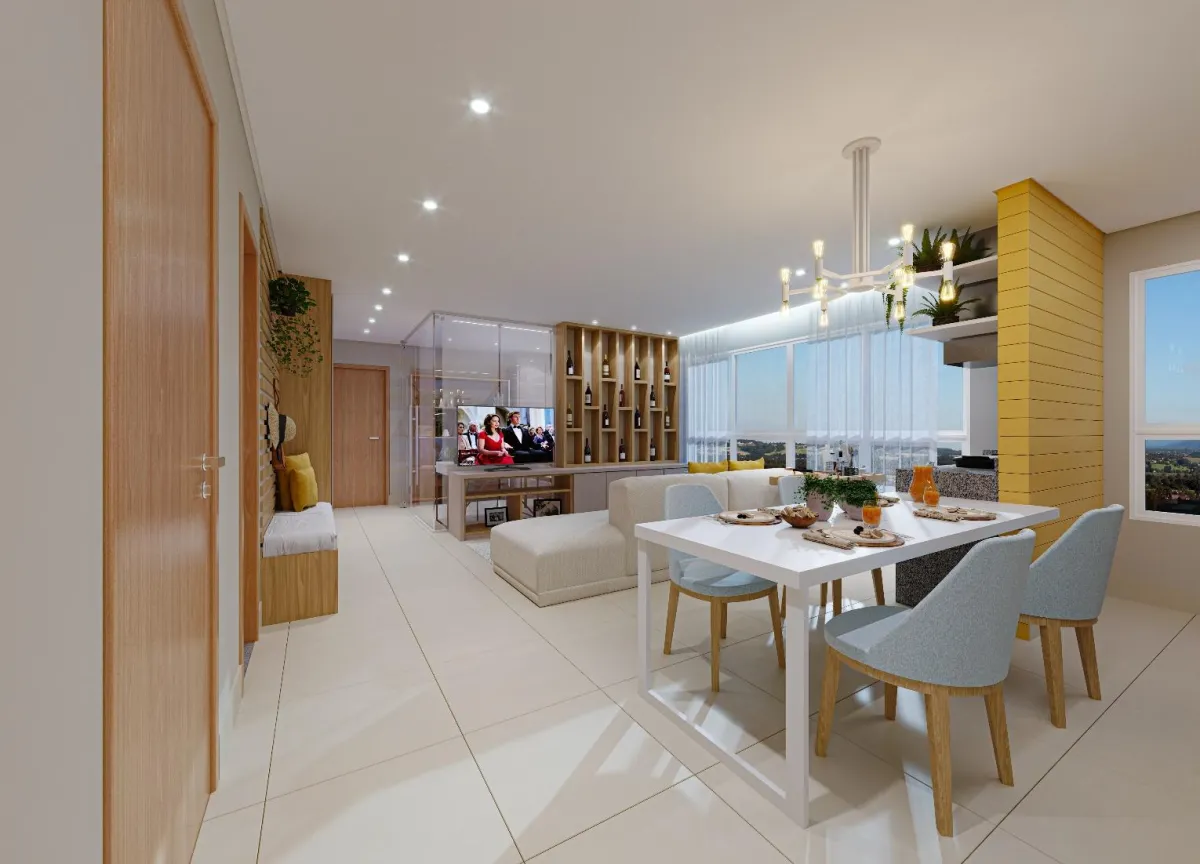 Viva no 28º Andar com Vista Nascente: 76,89m² e 3 Quartos na Vila Rosa